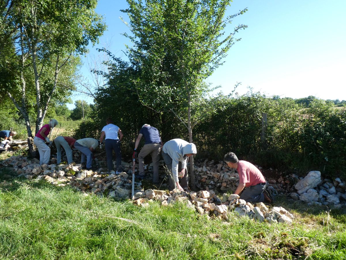 Journée d'initiation à la réfection des Murets en pierre sèche., Espédaillac - photo 2