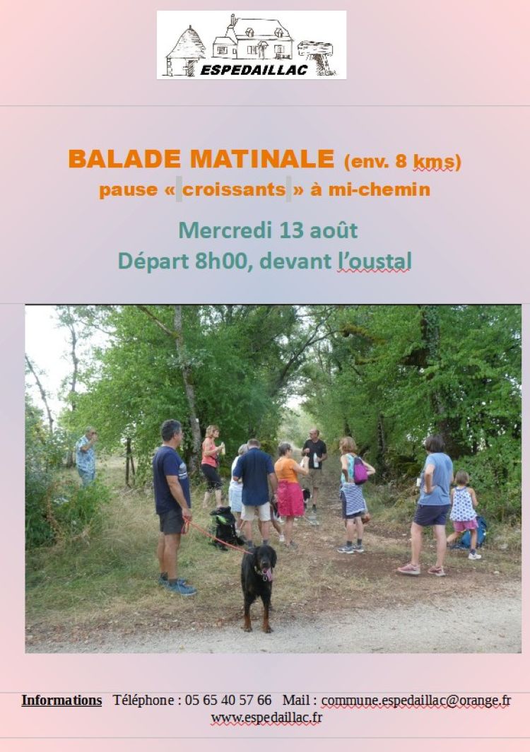 Balade matinale à Espédaillac