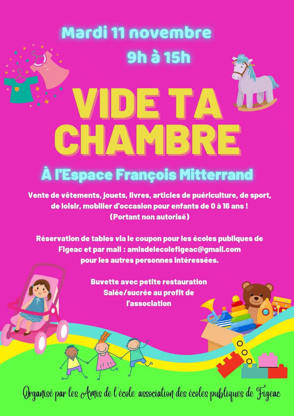 Carnaval des amis de l'école à Figeac : le monde en couleur, Figeac