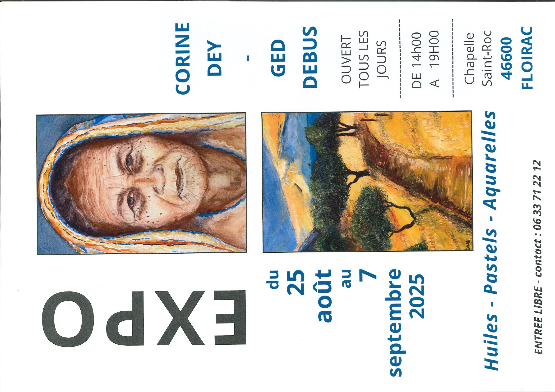 Exposition Huiles, Pastels et Aquarelles à la Chapelle de Floirac