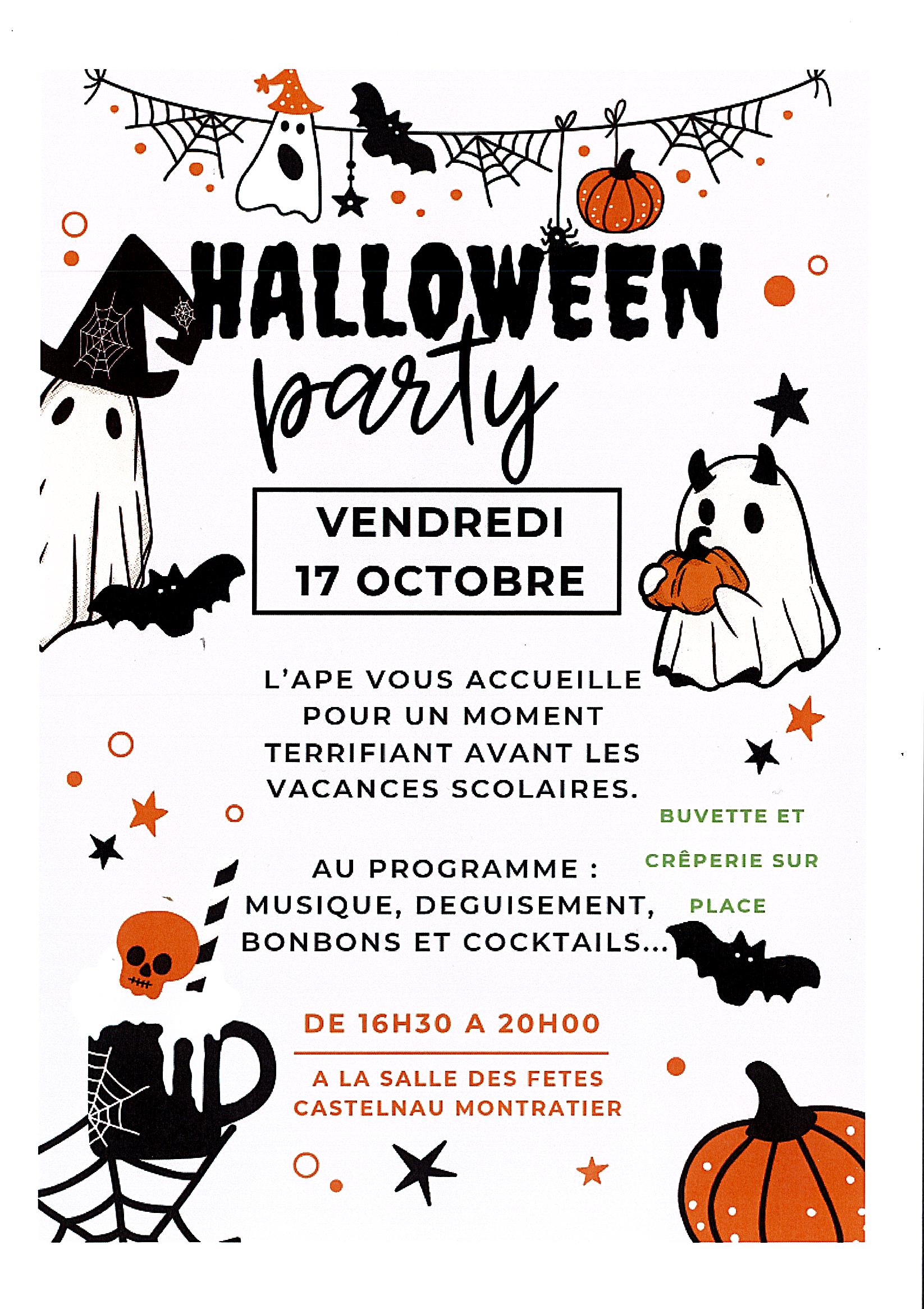Halloween party à Castelnau-Montratier