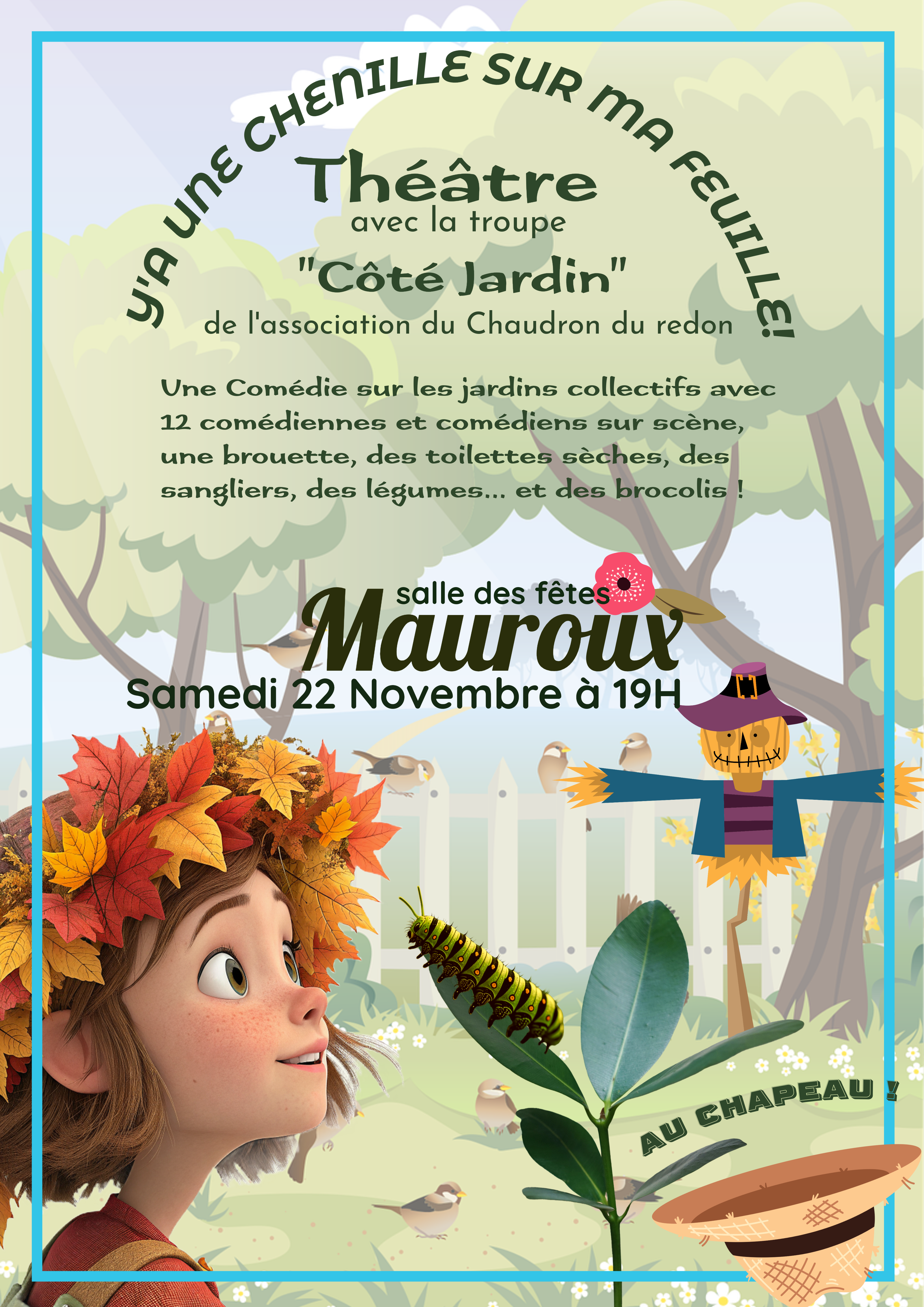Théâtre : Y’a une chenille sur ma feuille !