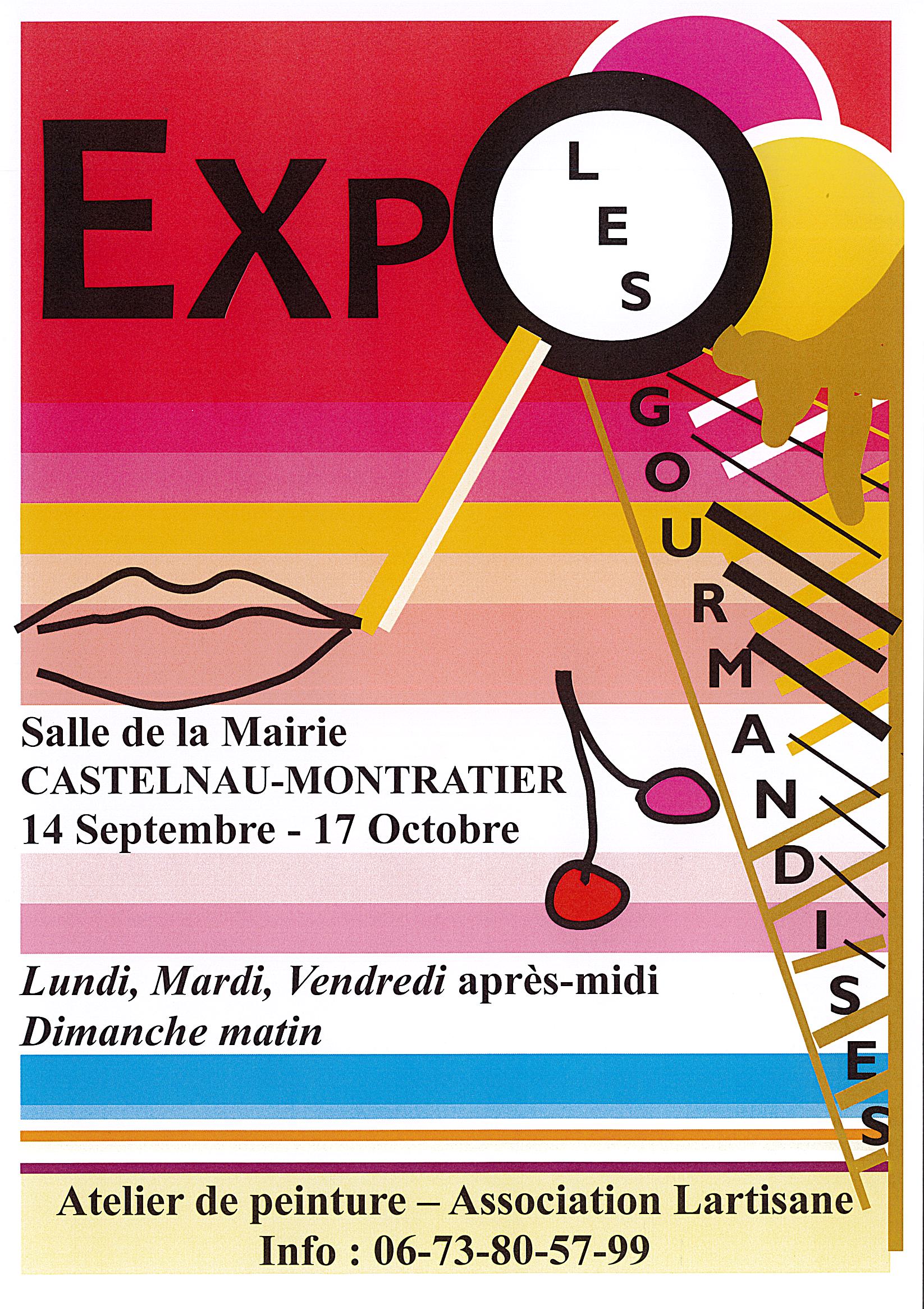 Exposition à la salle de la mairie: "Les gourmandises"