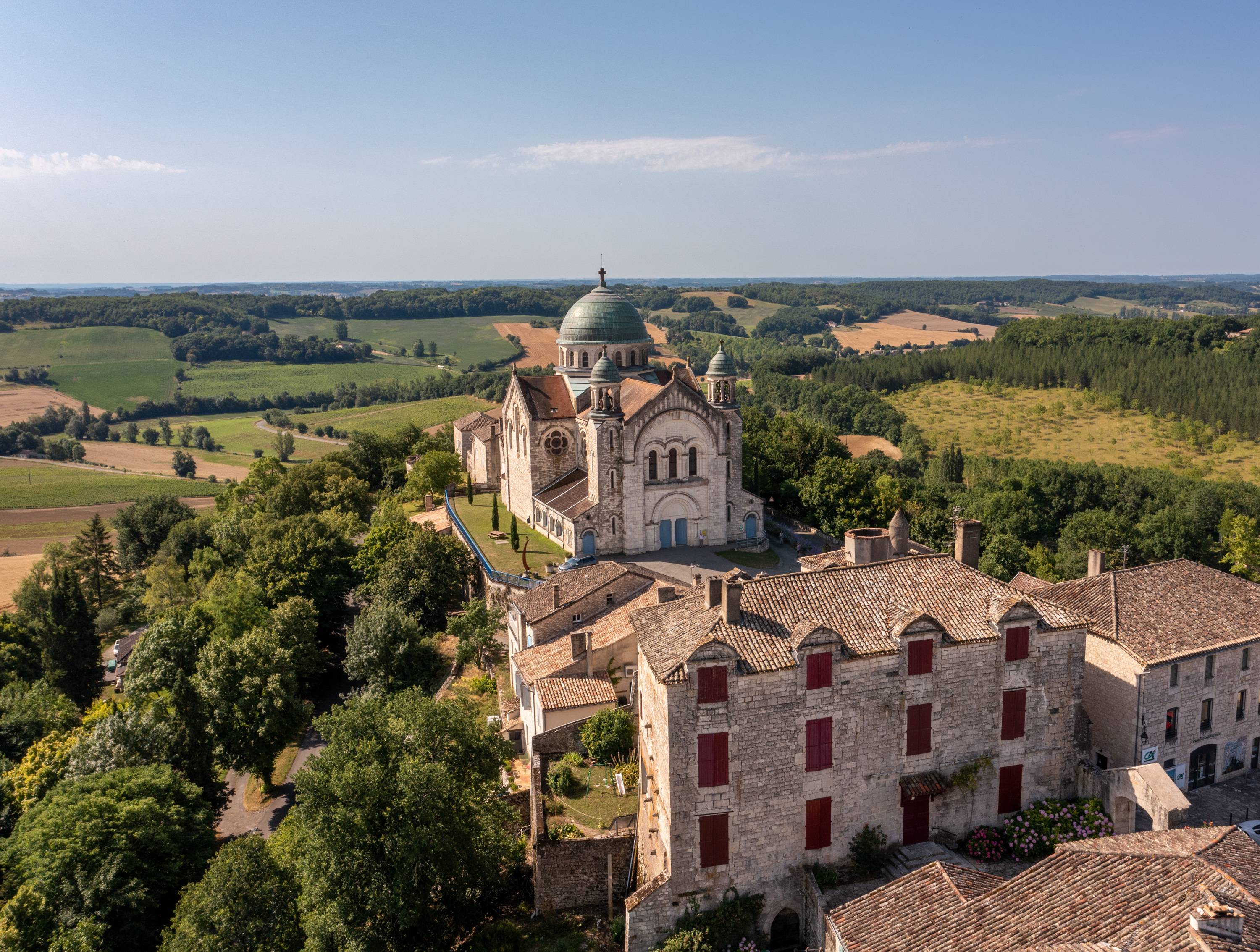 Vue drone de Castelnau-Montratier