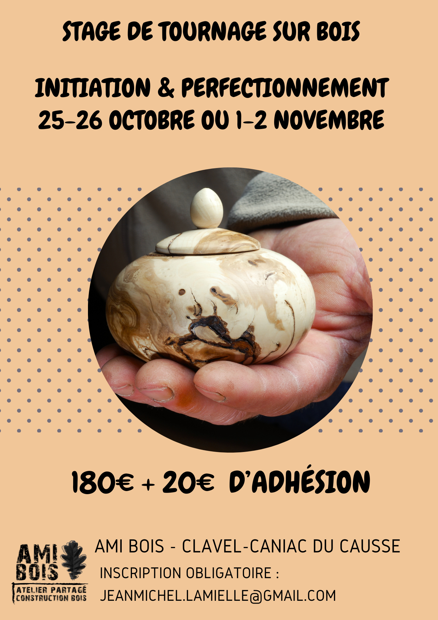 Stage de tournage sur bois