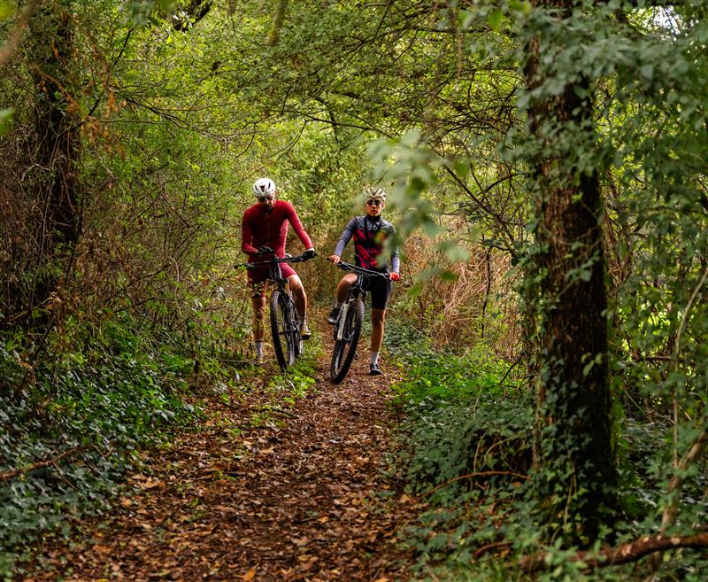 VTT près de Figeac en automne
