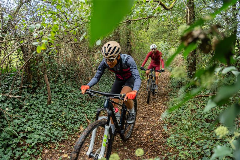 VTT près de Figeac en automne