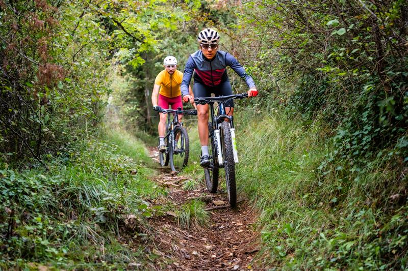 VTT près de Figeac en automne