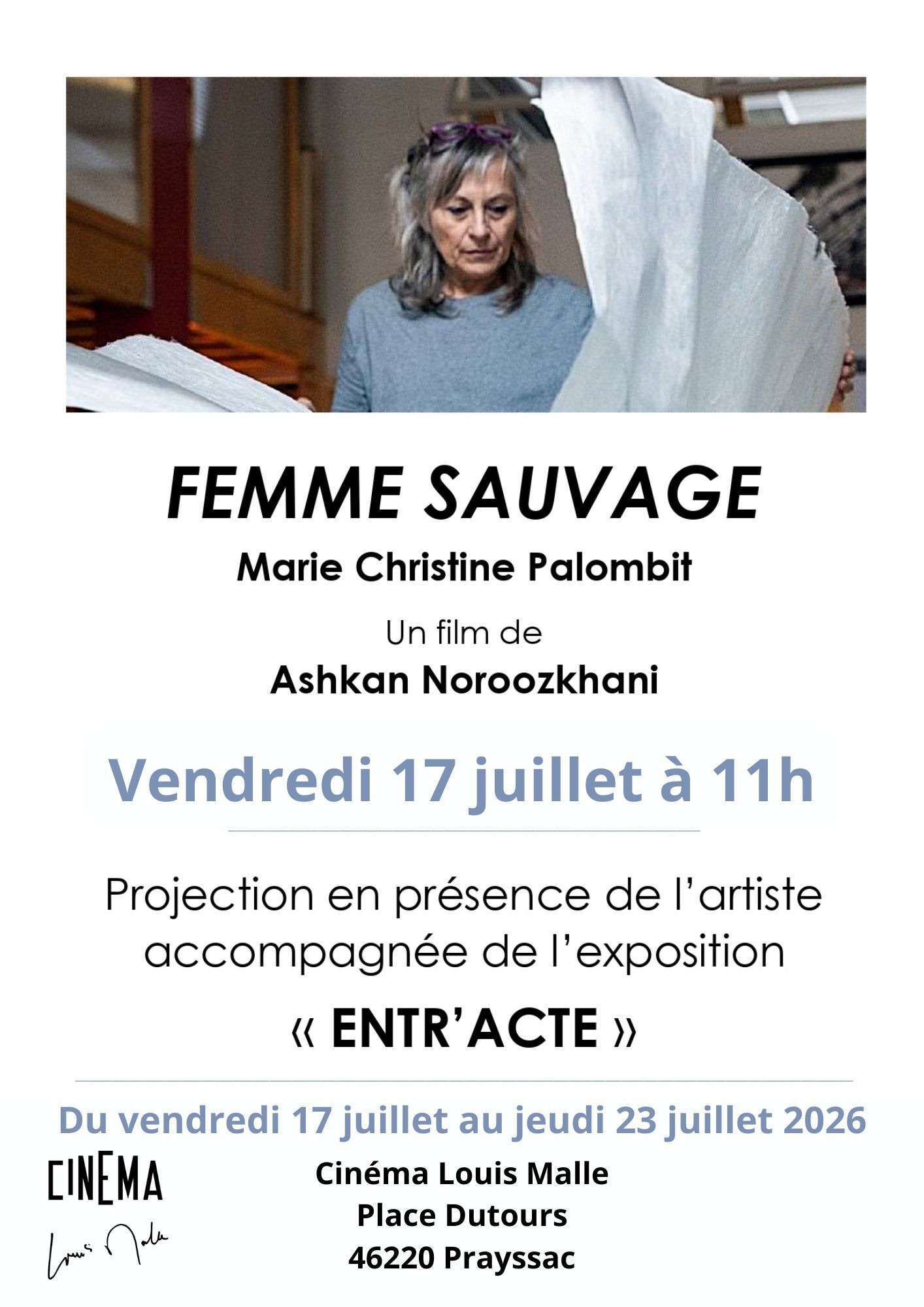 Exposition "Entr'Acte" au cinéma Louis Malle