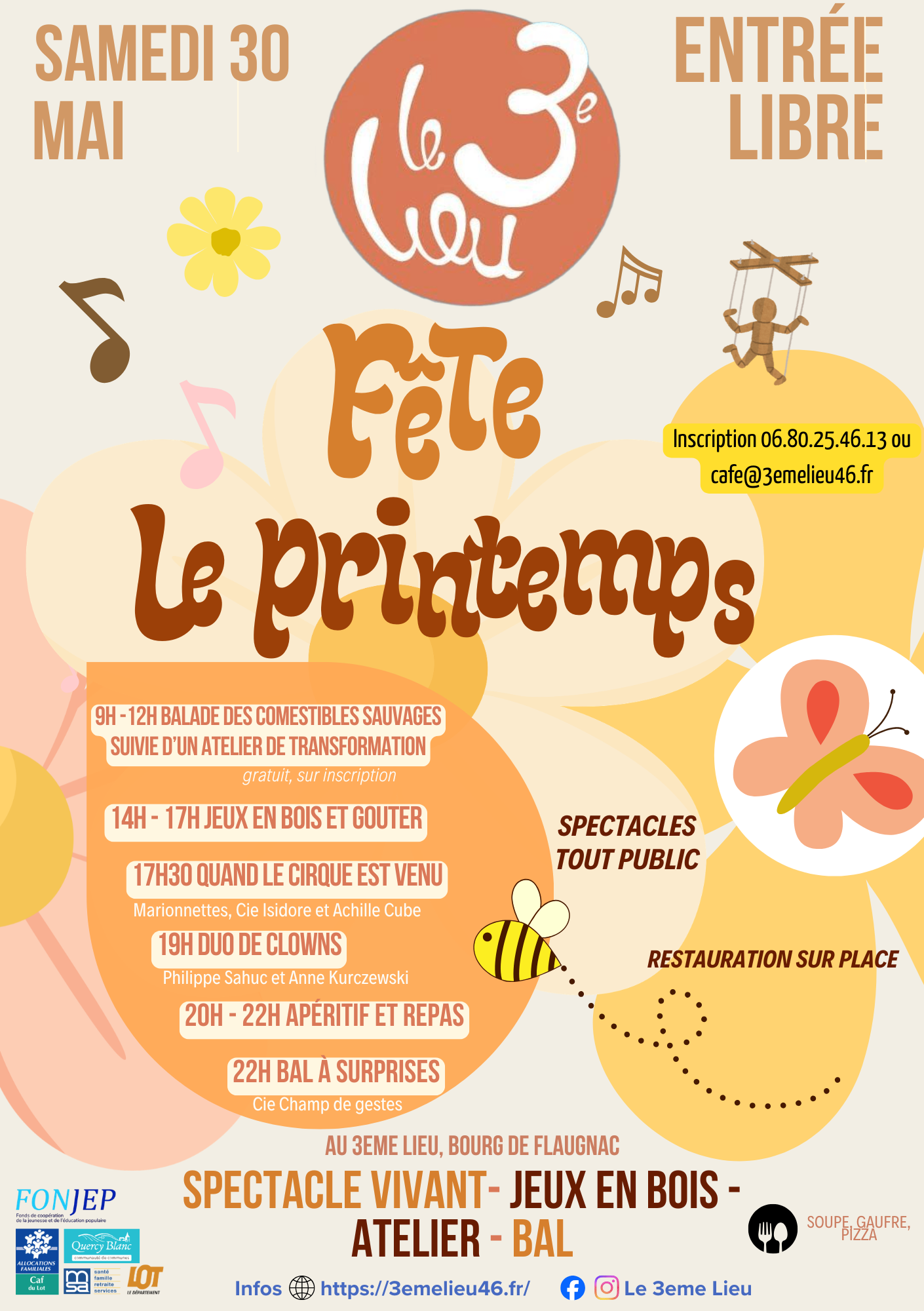 Fête du printemps au 3e lieu — visuel événement