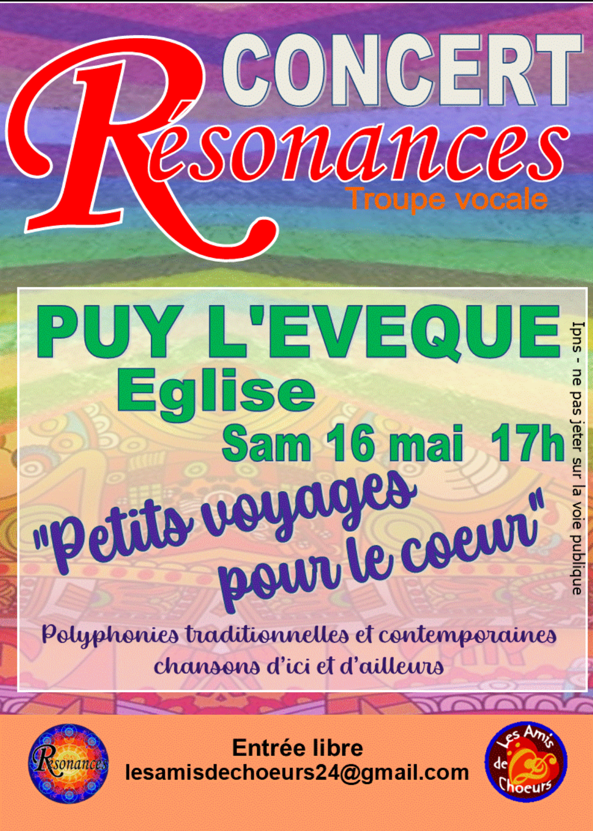 Concert troupe vocale Résonances