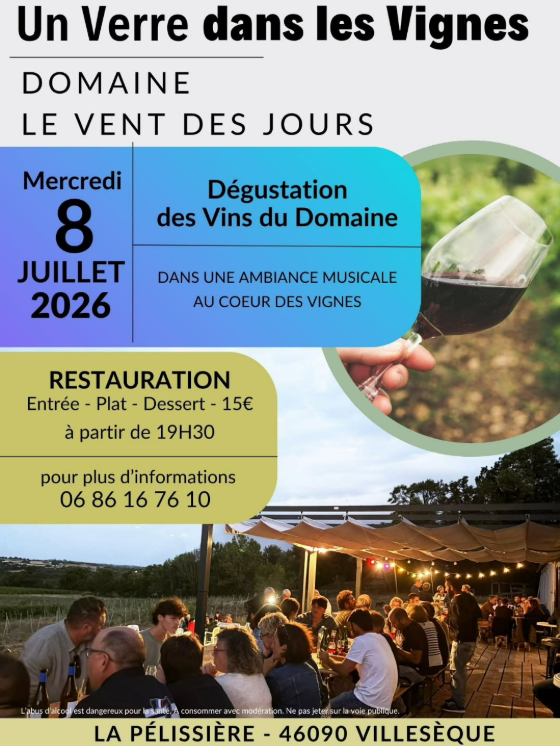 Un verre dans les vignes