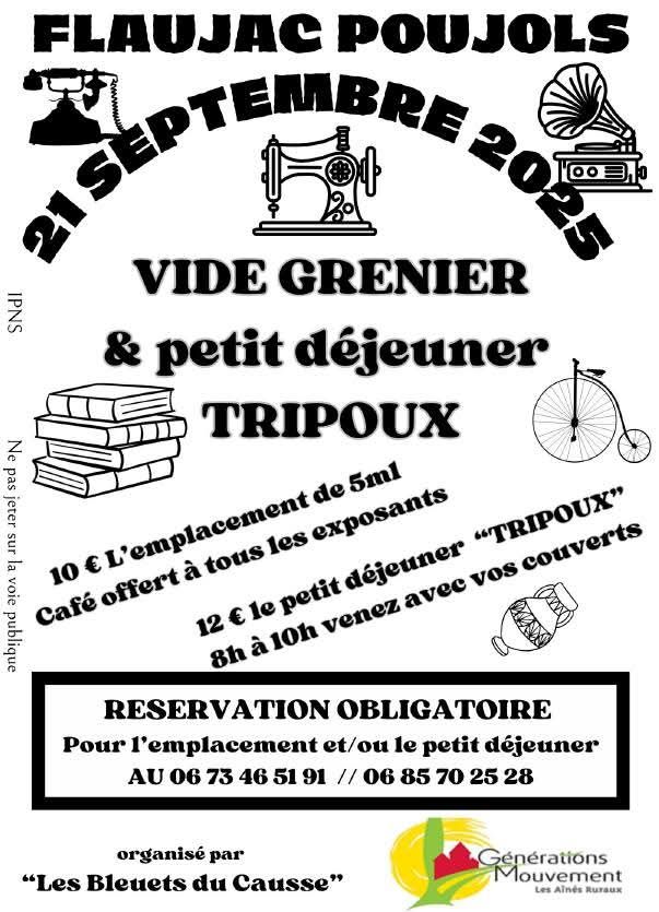 Vide-greniers à Flaujac-Poujols
