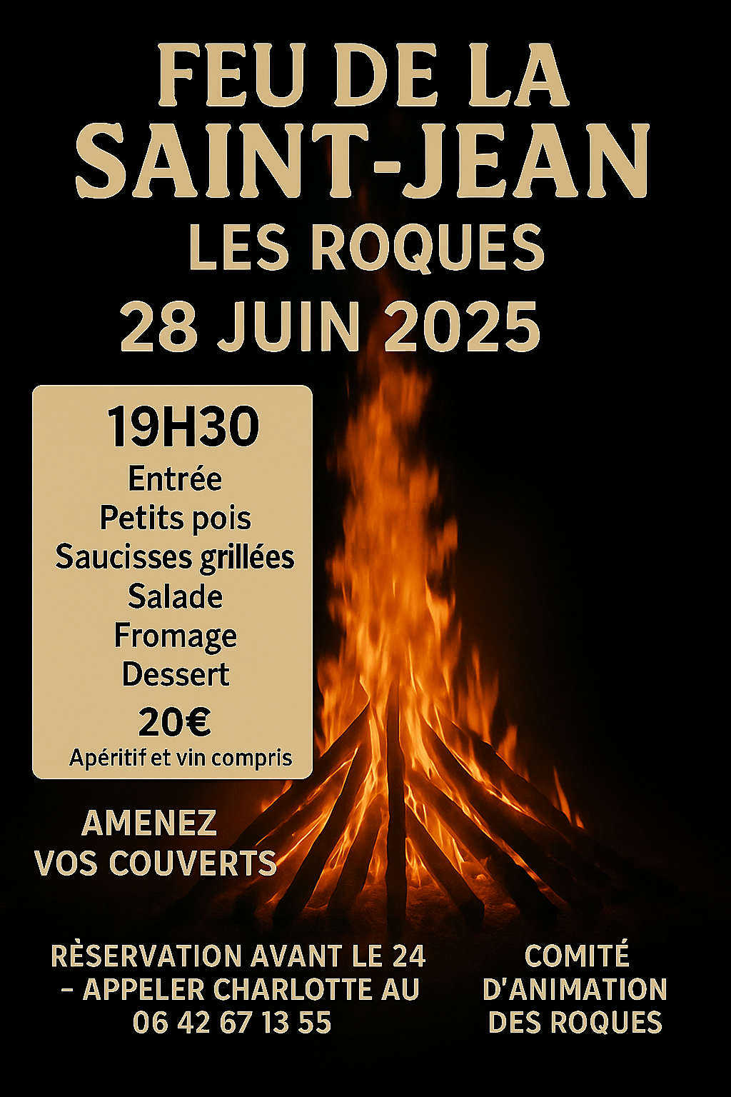 Feu de la Saint-Jean aux Roques