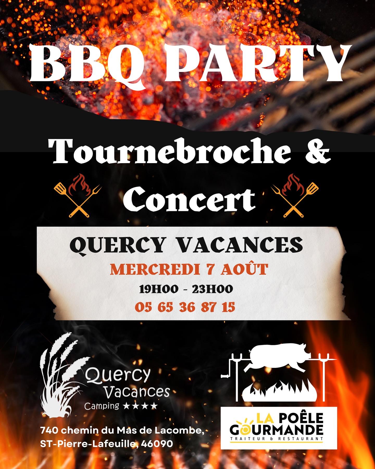 BBQ Party au camping Quercy Vacances