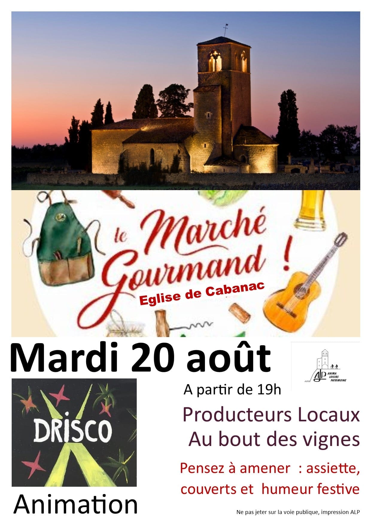 Marché Gourmand à l'église de Cabanac à Mauroux