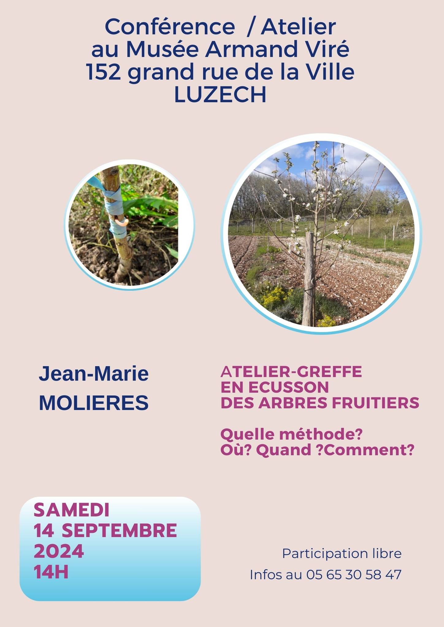 Conférence et atelier avec Jean-Marie Molières