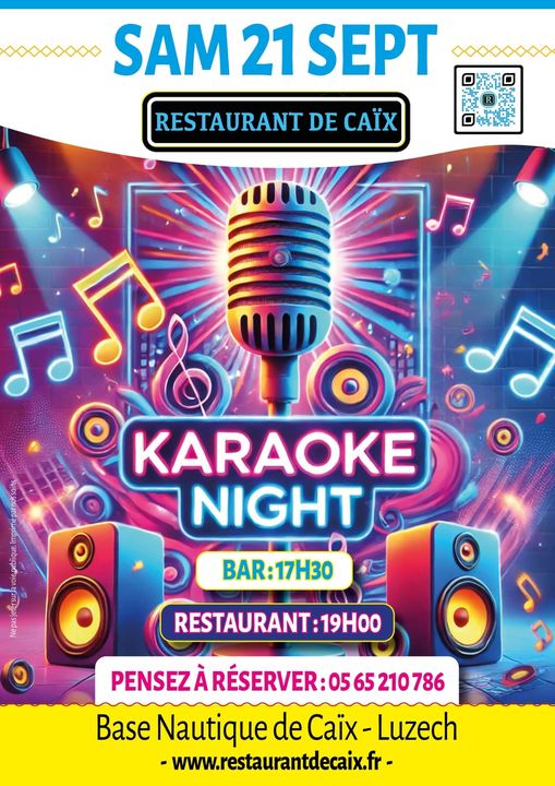 Soirée karaoké au restaurant de Caïx