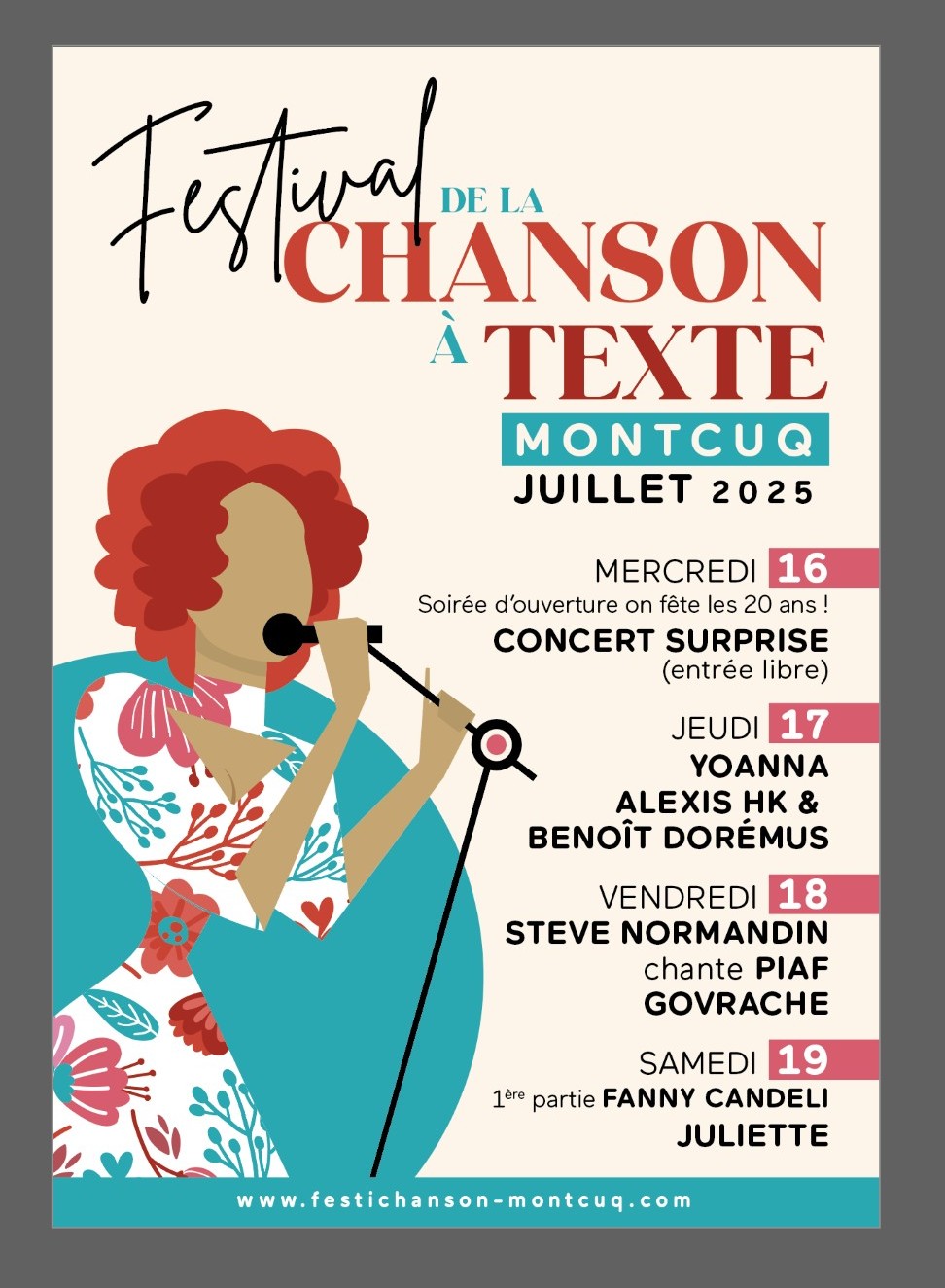 Festival de la Chanson à Texte de Montcuq : Stéphane Balmino et Lou Casa