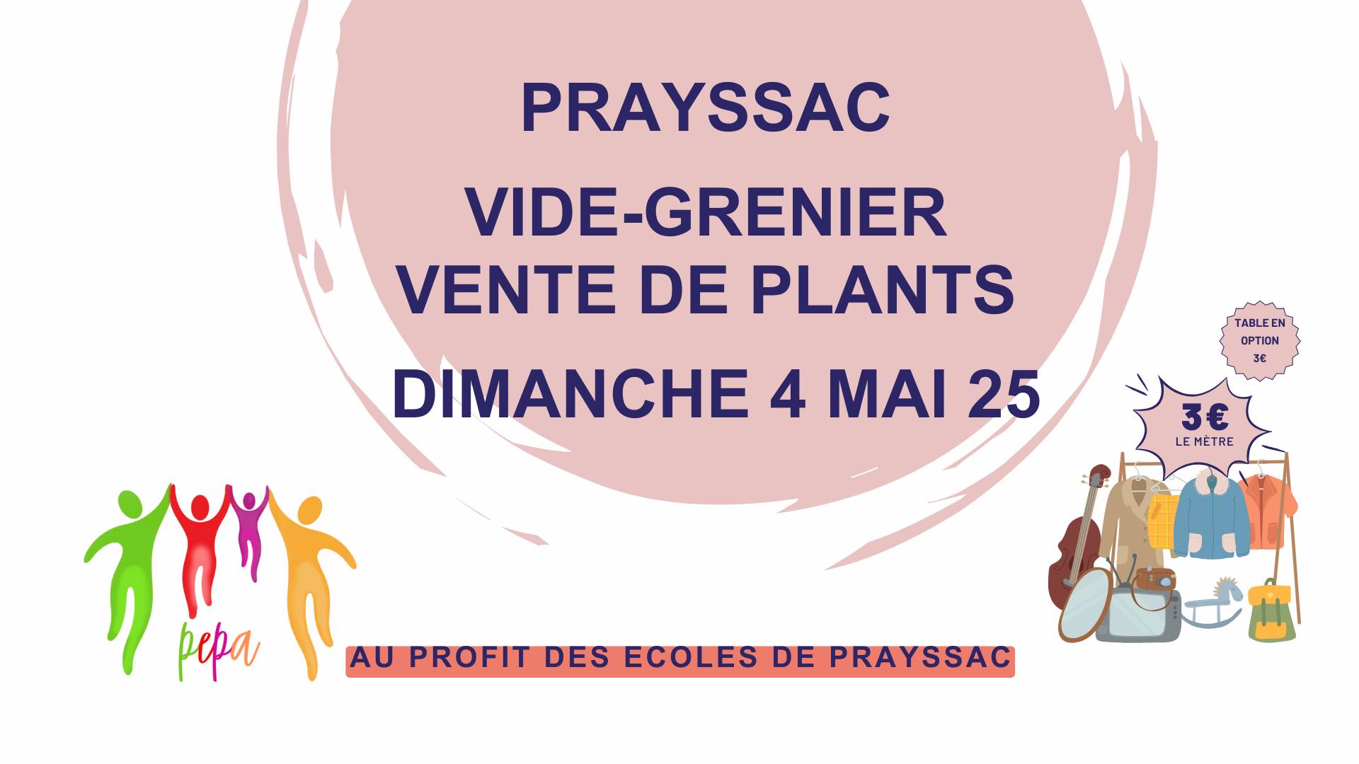 Vide-greniers et vente de plants à Prayssac