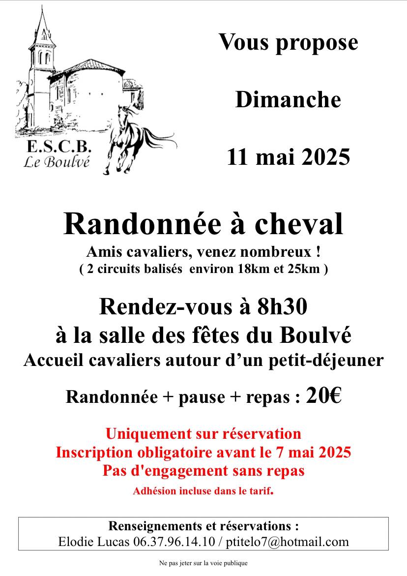 Rallye équestre du Boulvé