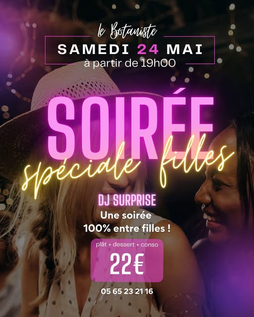 Soirée 100% filles au Botaniste