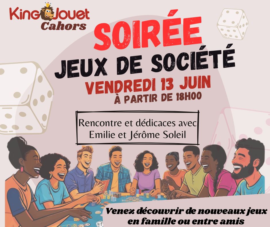 Soirée jeux de société à King Jouet