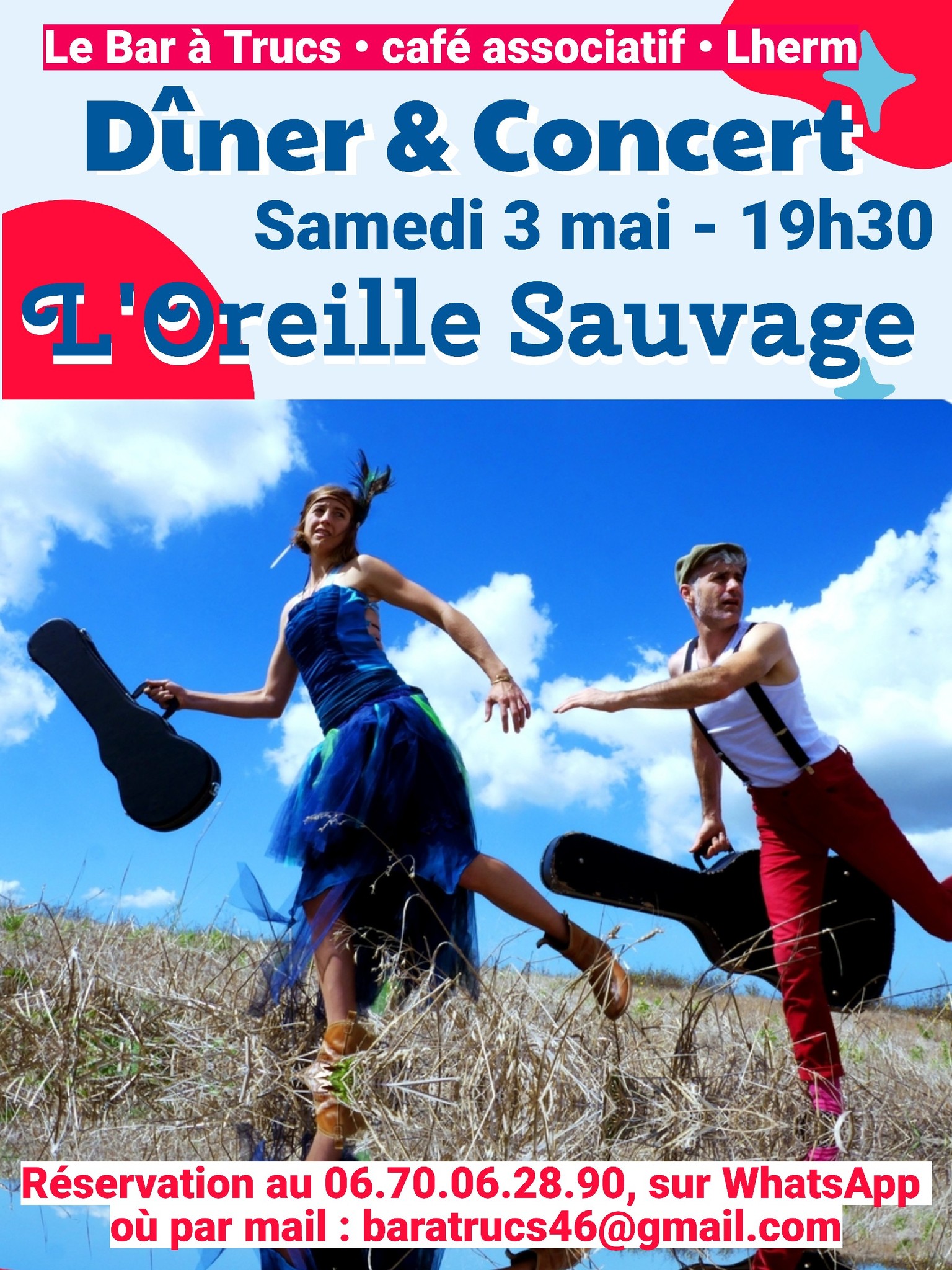 Concert au Bar à Trucs: l'Oreille Sauvage