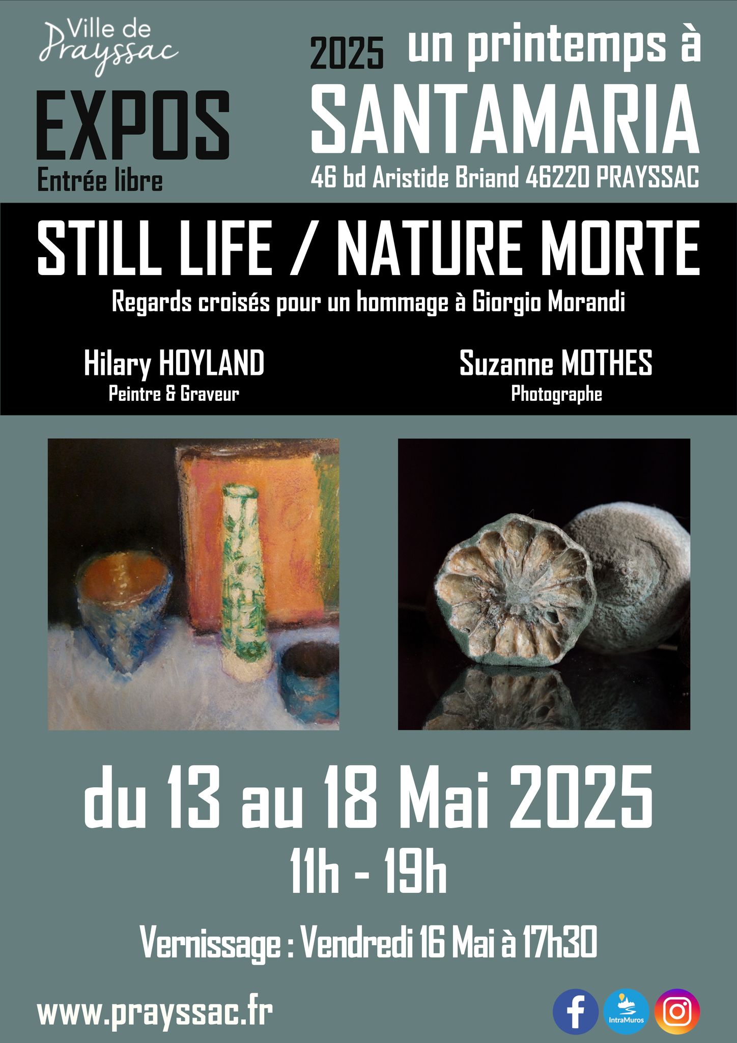Exposition à Santamaria: "Still life / Nature morte"