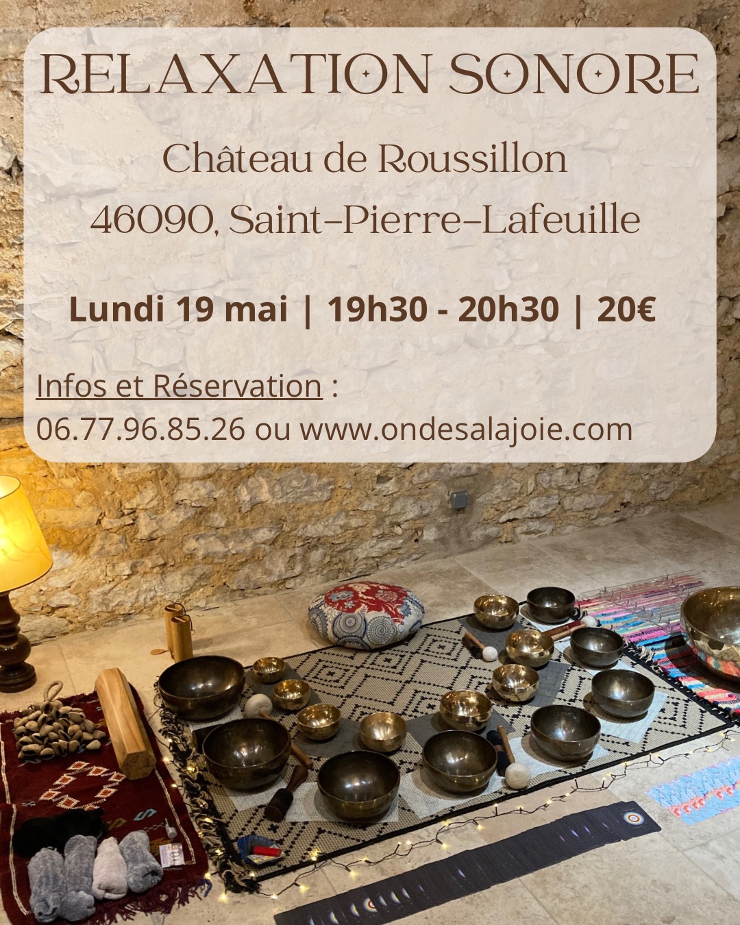 Relaxation sonore au château de Roussillon
