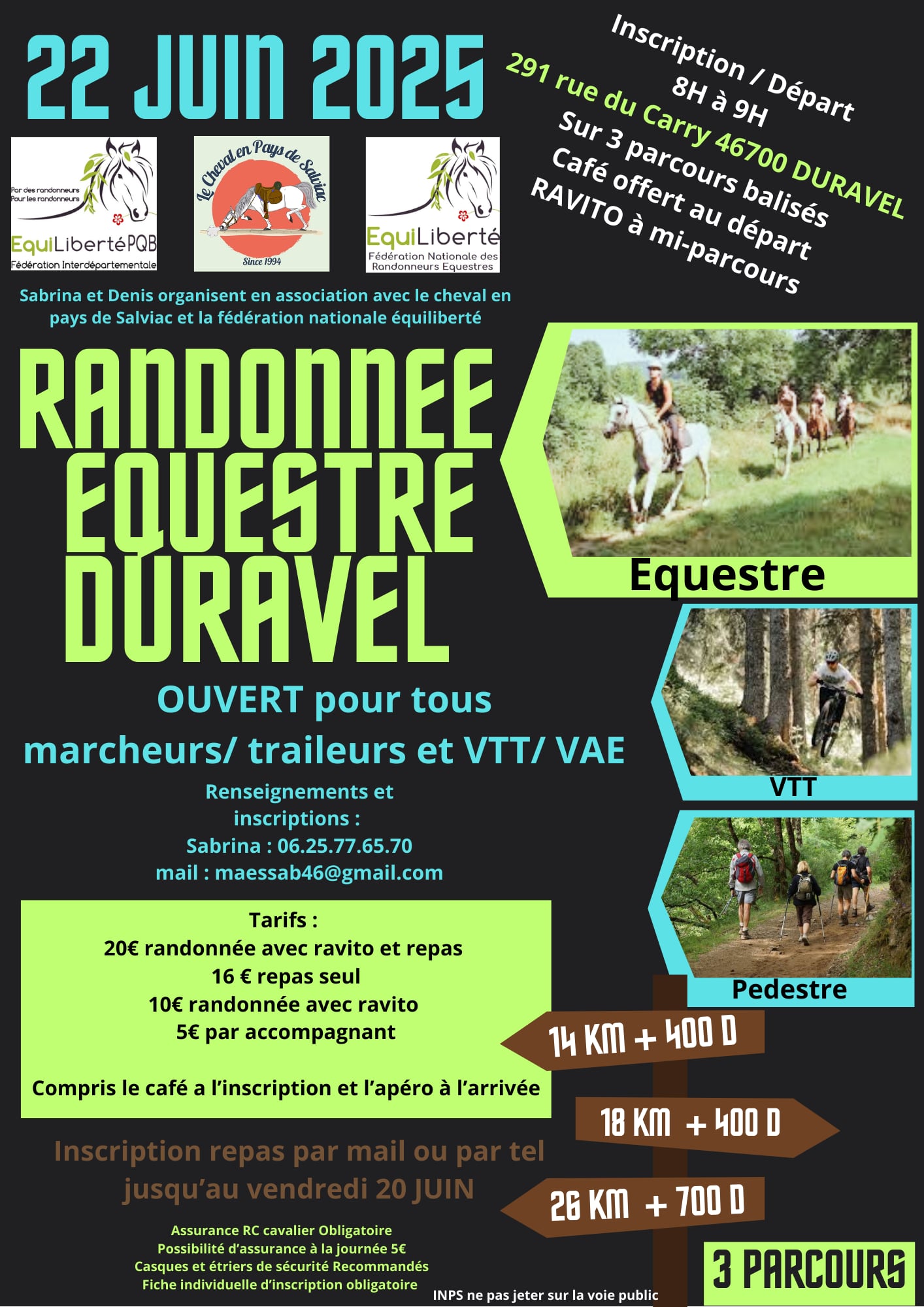Randonnée équestre à Duravel