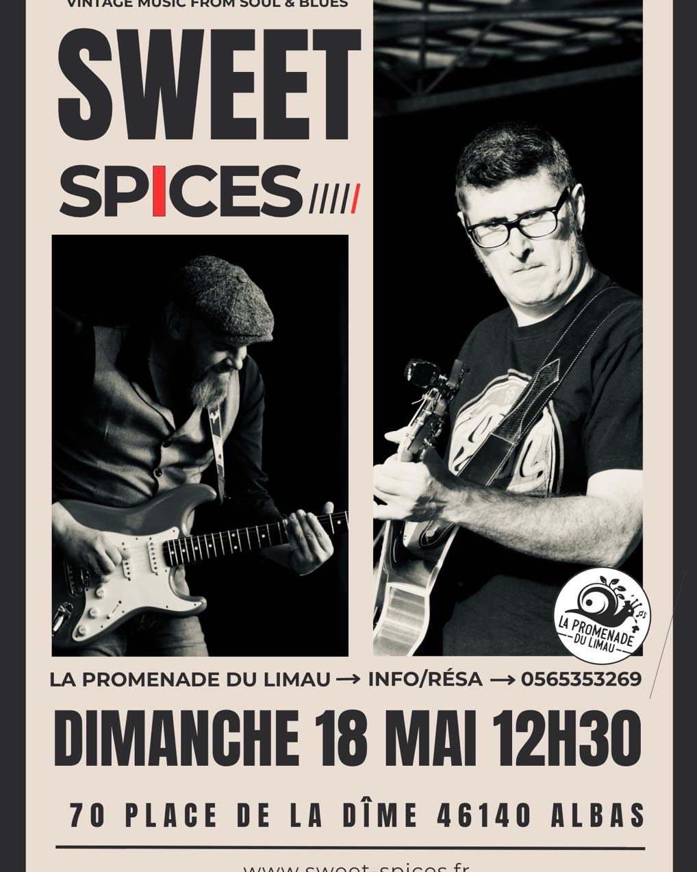 Concert à la Promenade du Limau: Sweet Spices