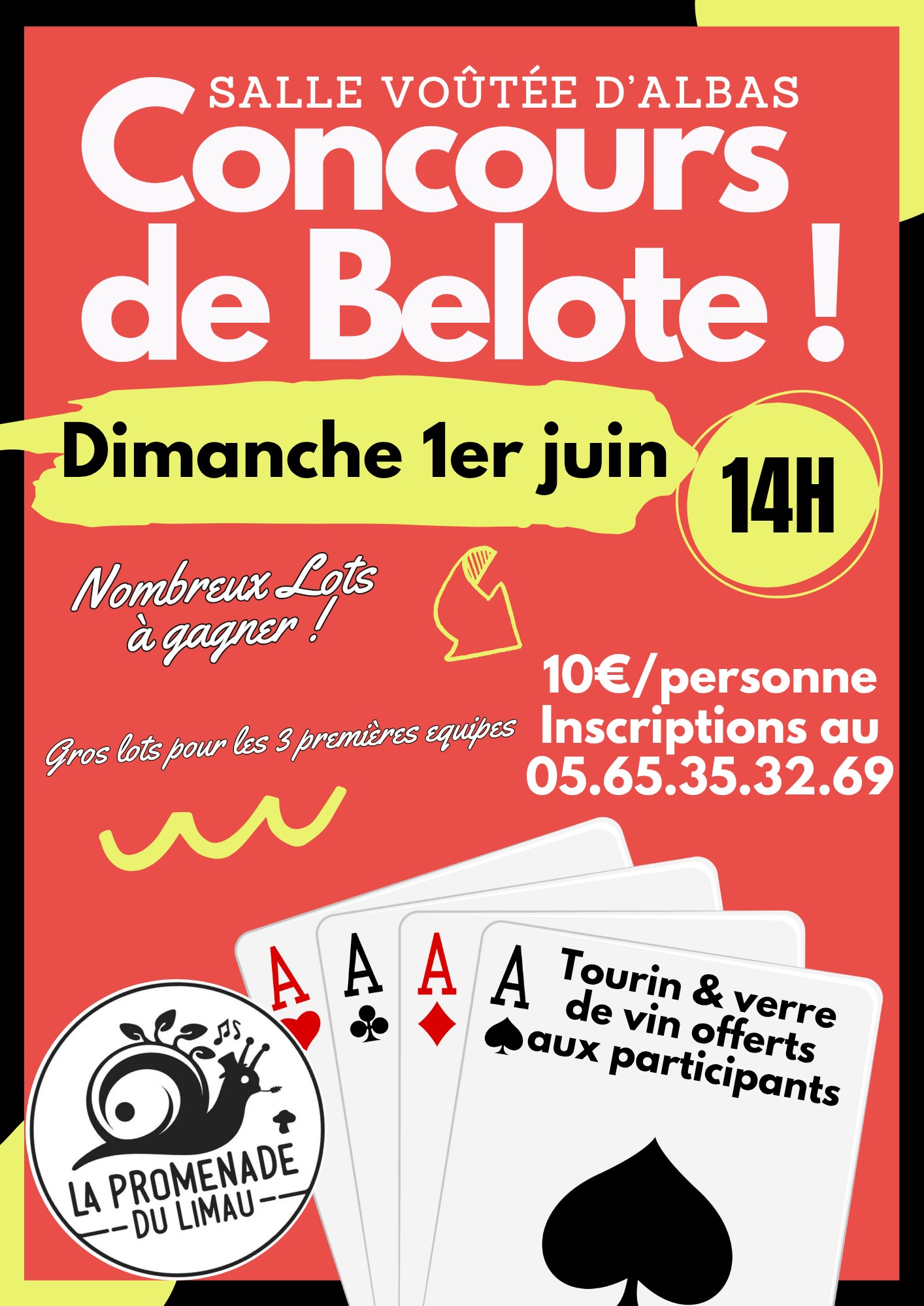Concours de belote à Albas