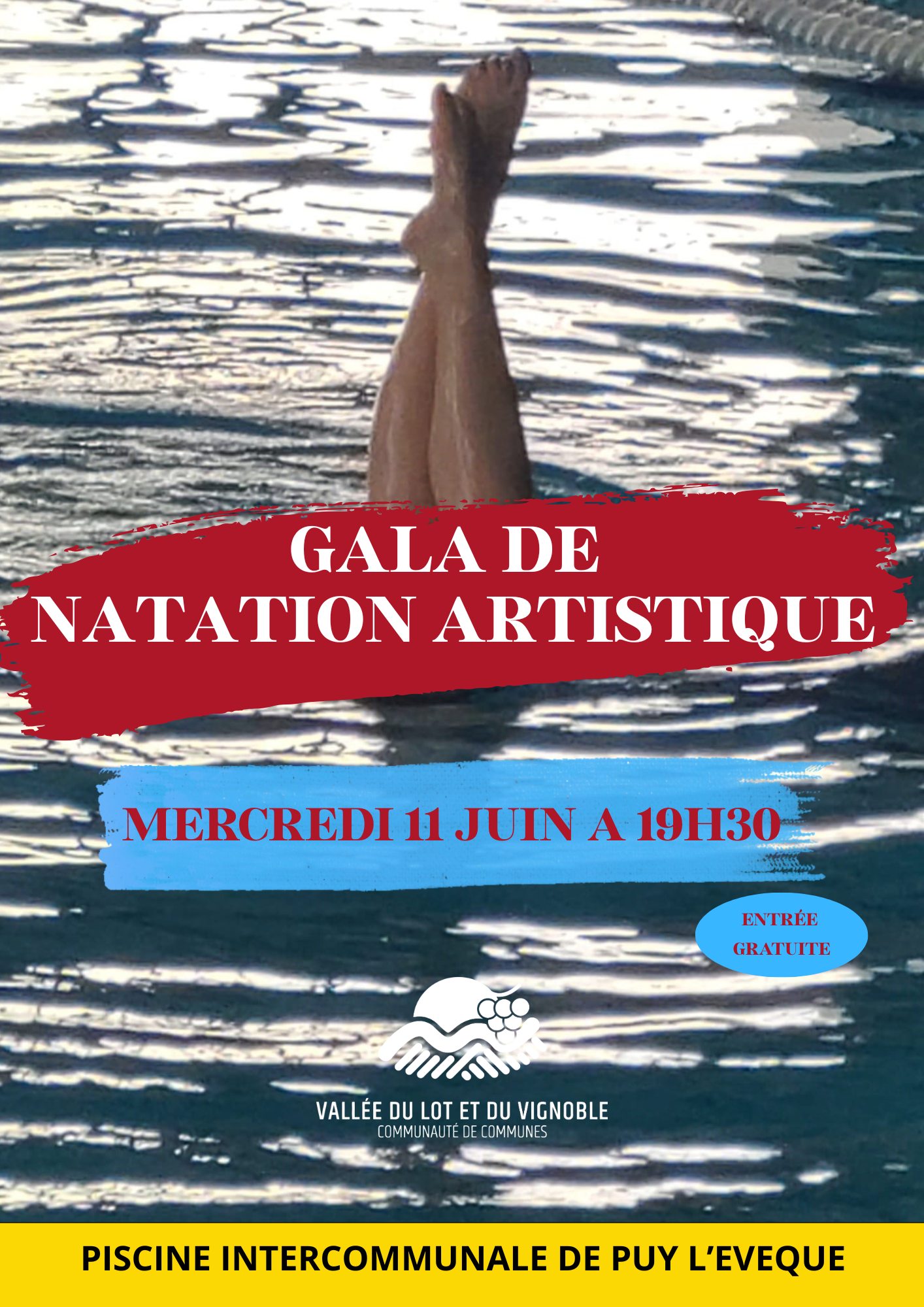 Gala de natation artistique à Puy-l'Evêque