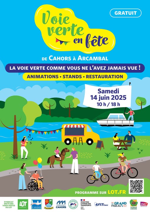 Voie verte en fête : de Cahors à Arcambal