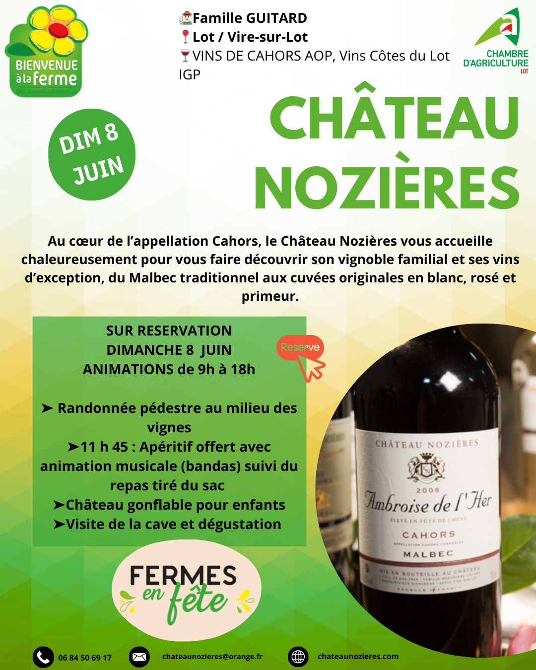 Pique-Nique chez le Vigneron Indépendant & Fermes en Fête : Château Nozières