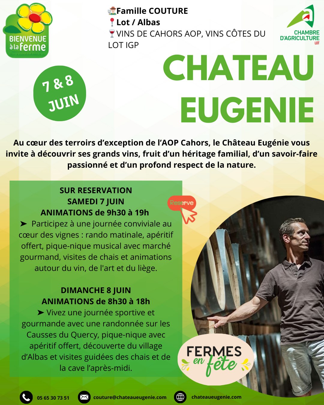 Pique-nique chez le Vigneron Indépendant & Fermes en Fête : Château Eugénie