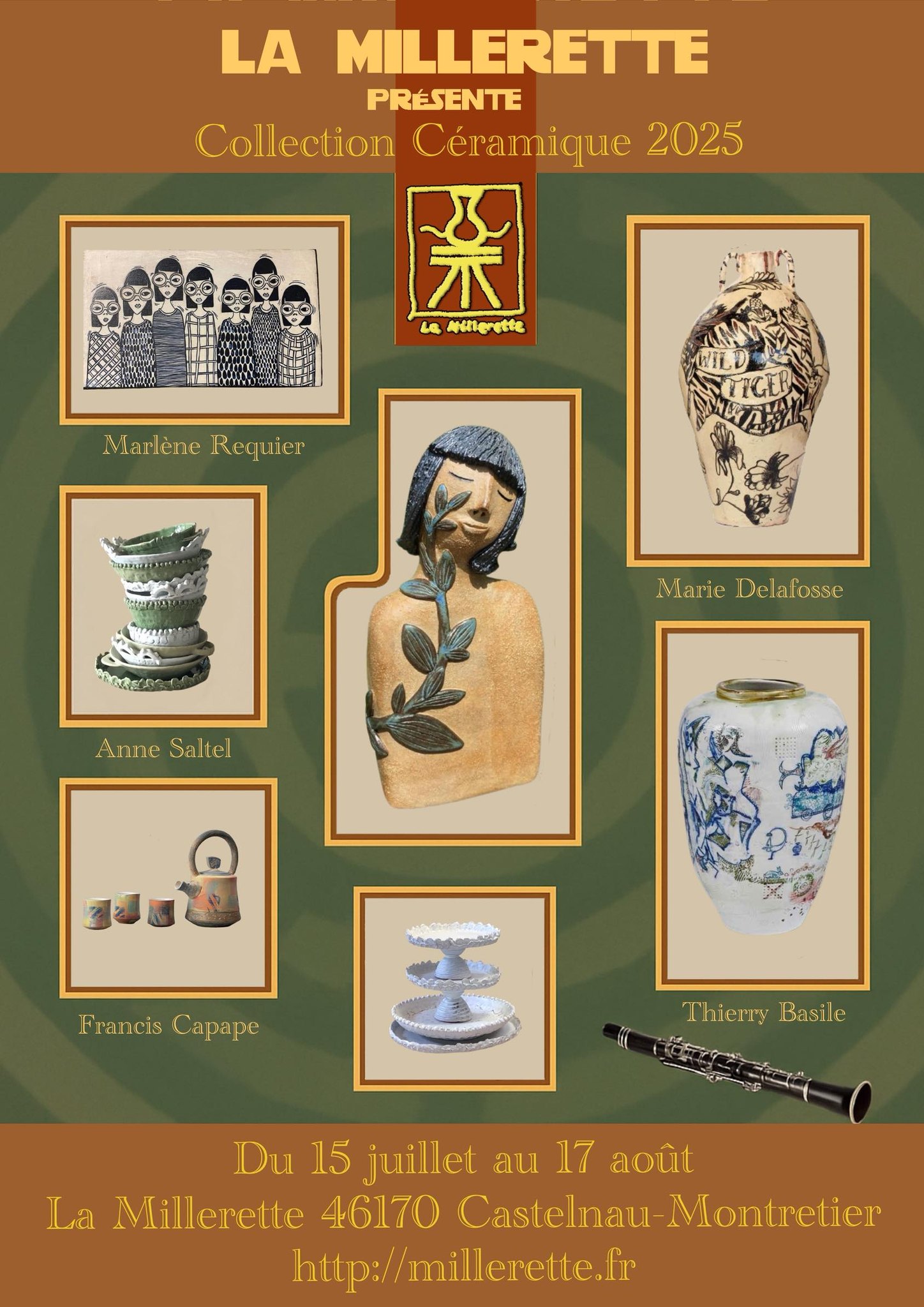 Exposition de céramique à la Millerette