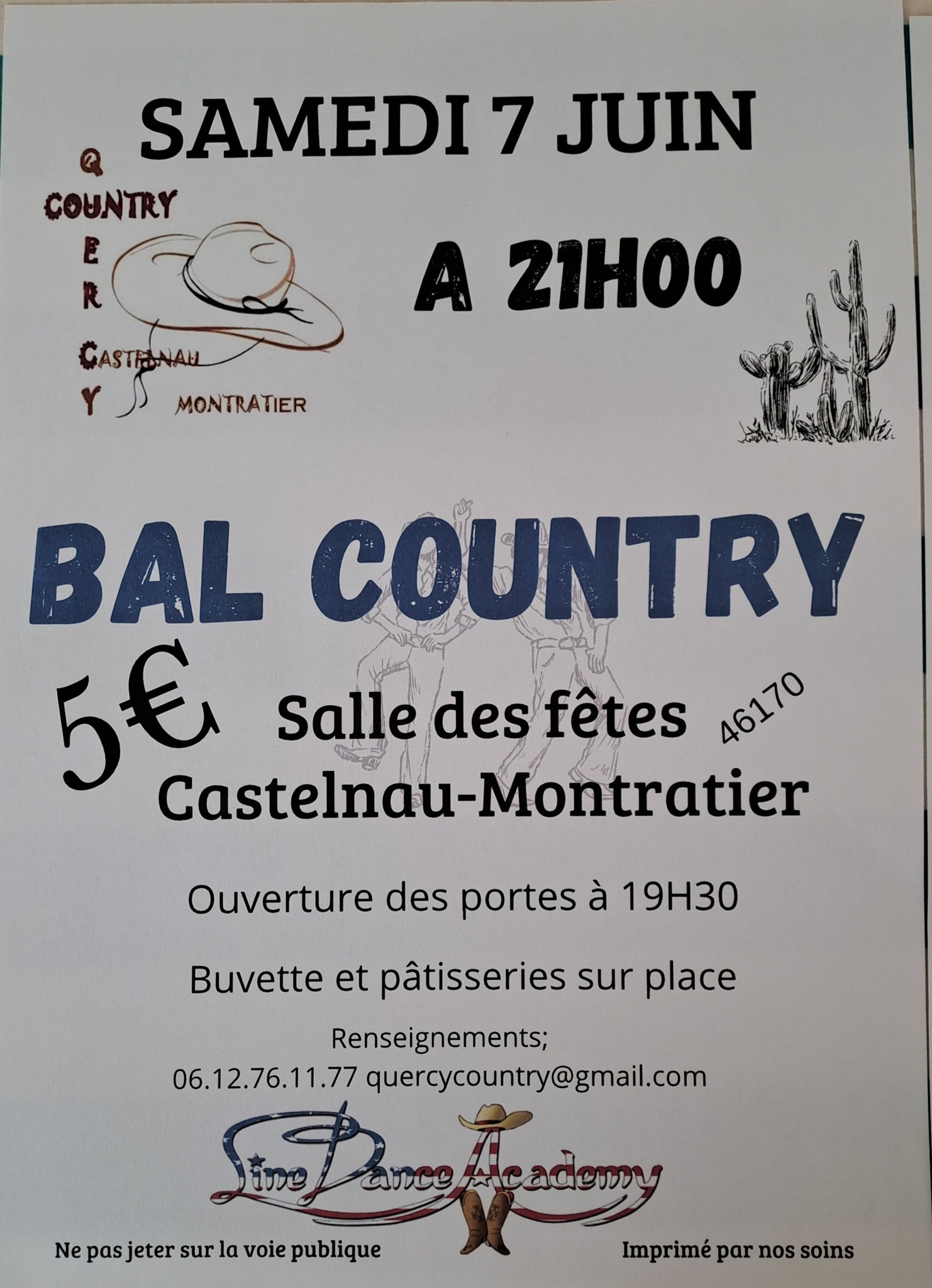 Bal country à Castelnau-Montratier