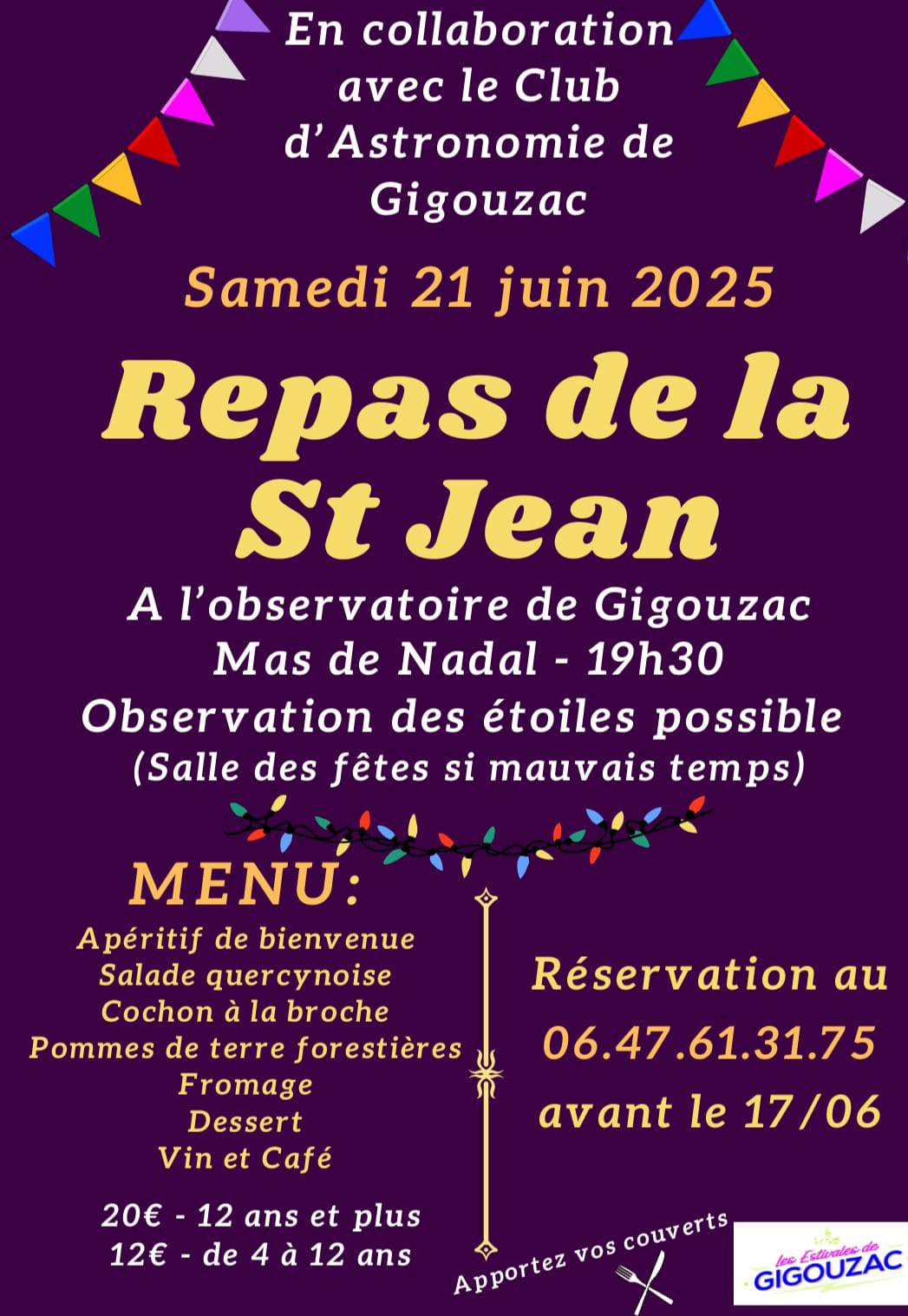 Repas de la Saint-Jean à Gigouzac