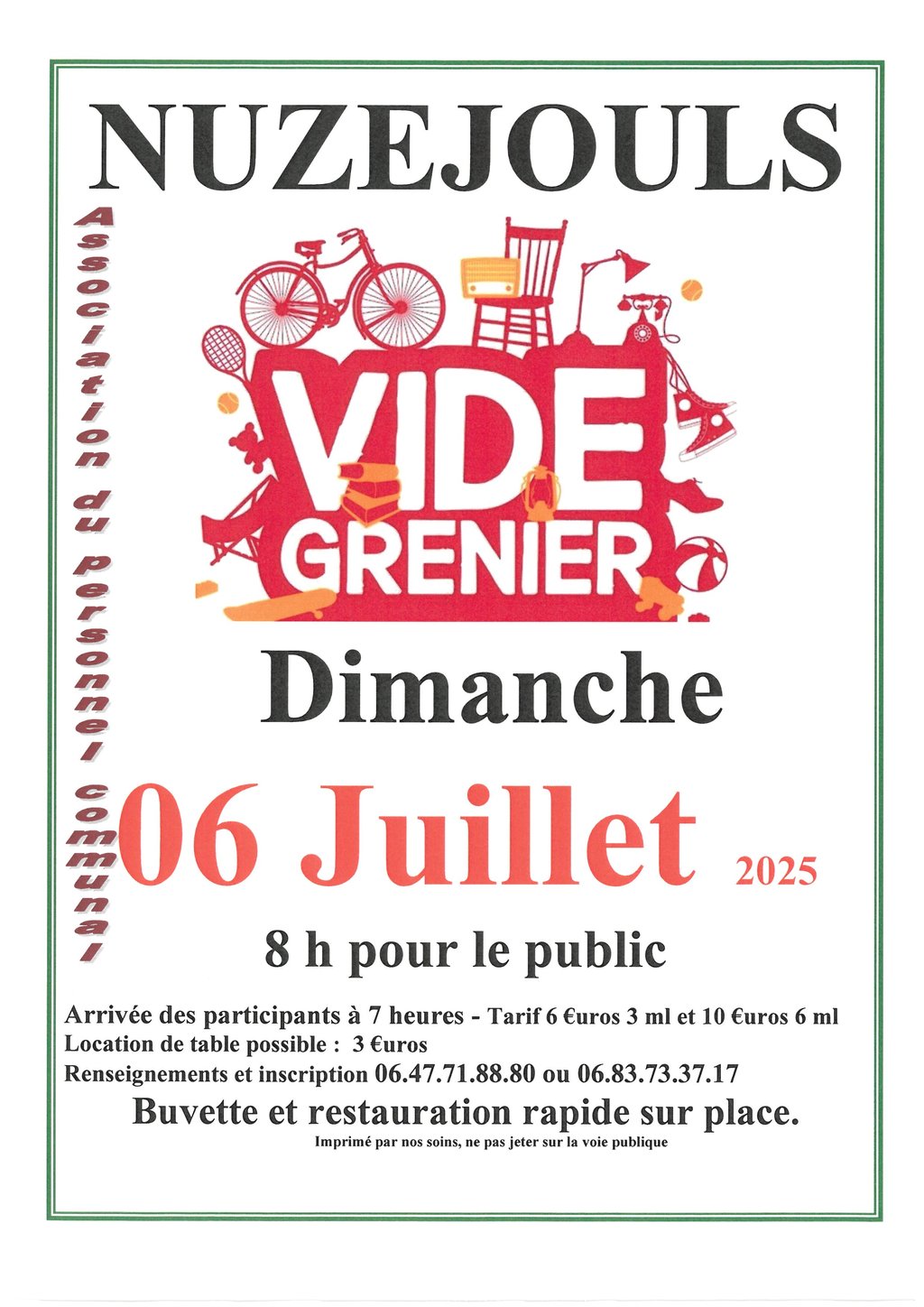 Vide-greniers à Nuzéjouls