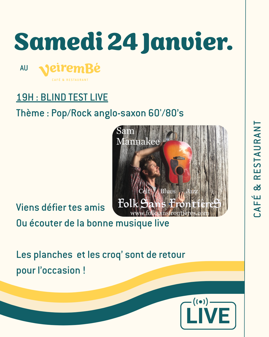 Blind Test Live avec Sam Mannakee au Veirem Bé - photo 2