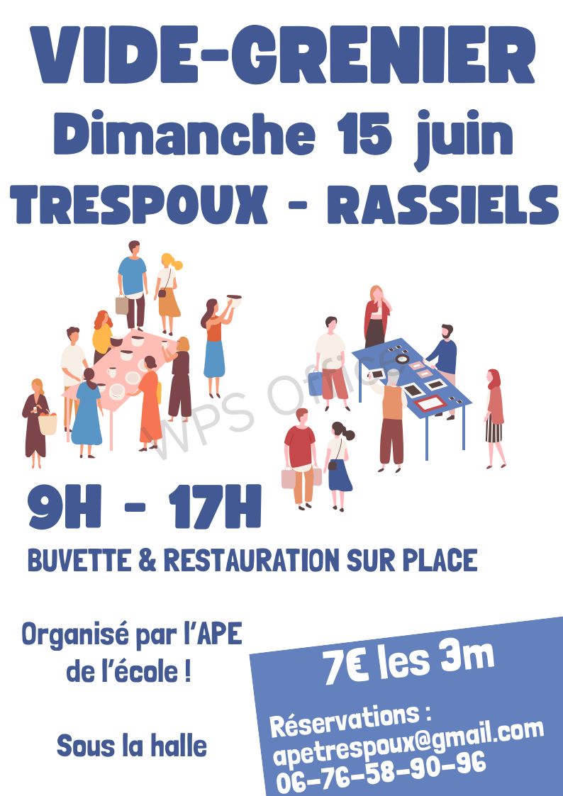 Vide-greniers à Trespoux-Rassiels