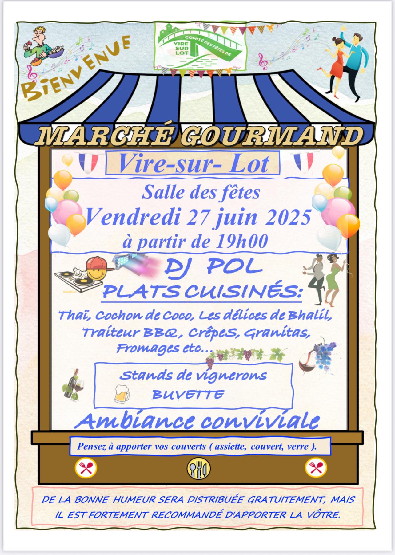 Marché Gourmand et Artisanal à  Vire-sur-Lot