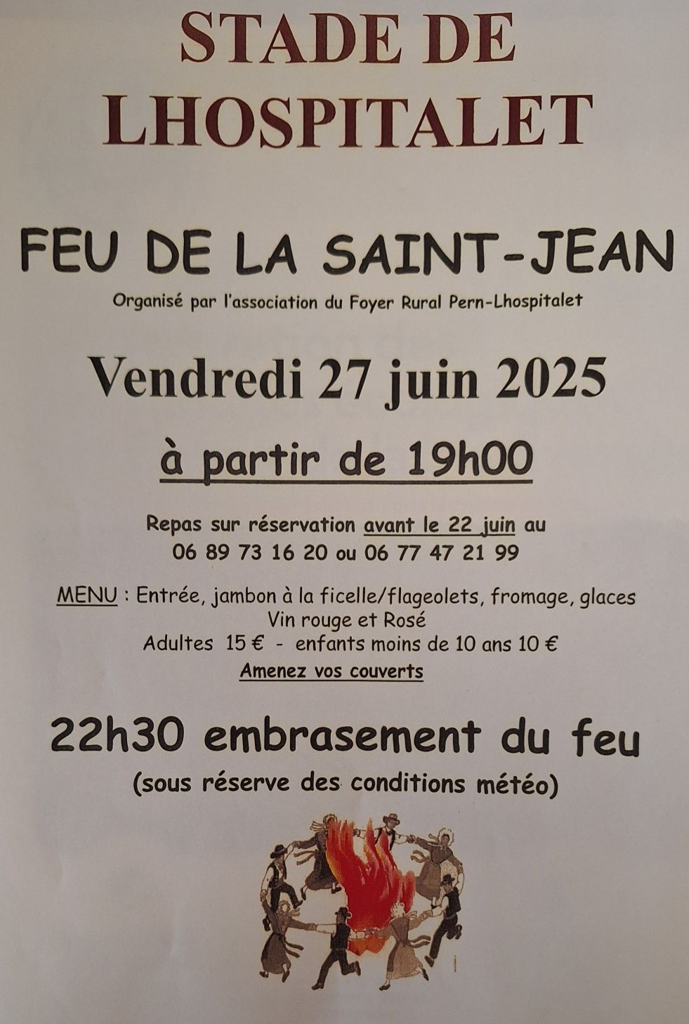 Feu de la Saint-Jean à Lhospitalet