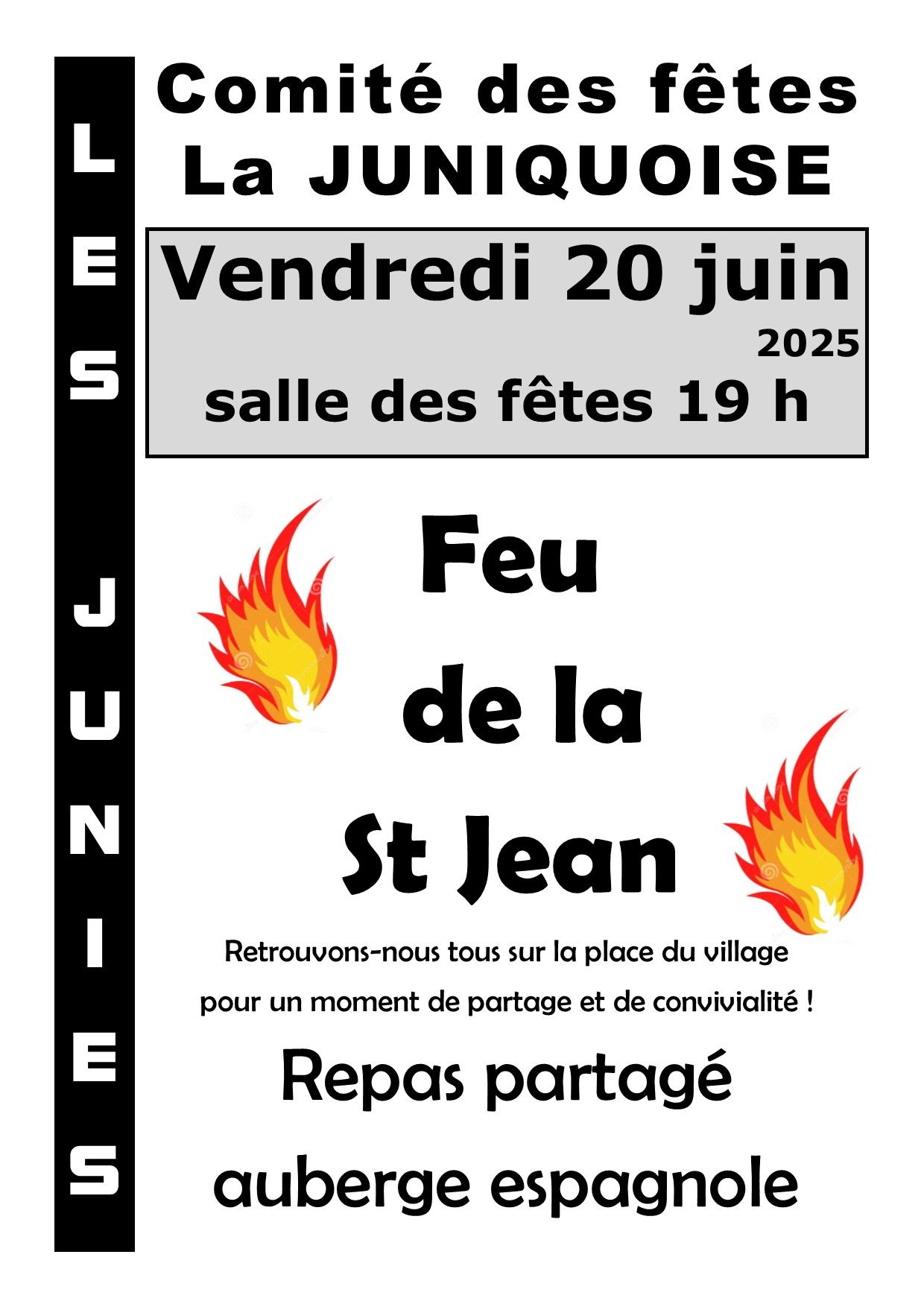 Feu de la Saint-Jean aux Junies