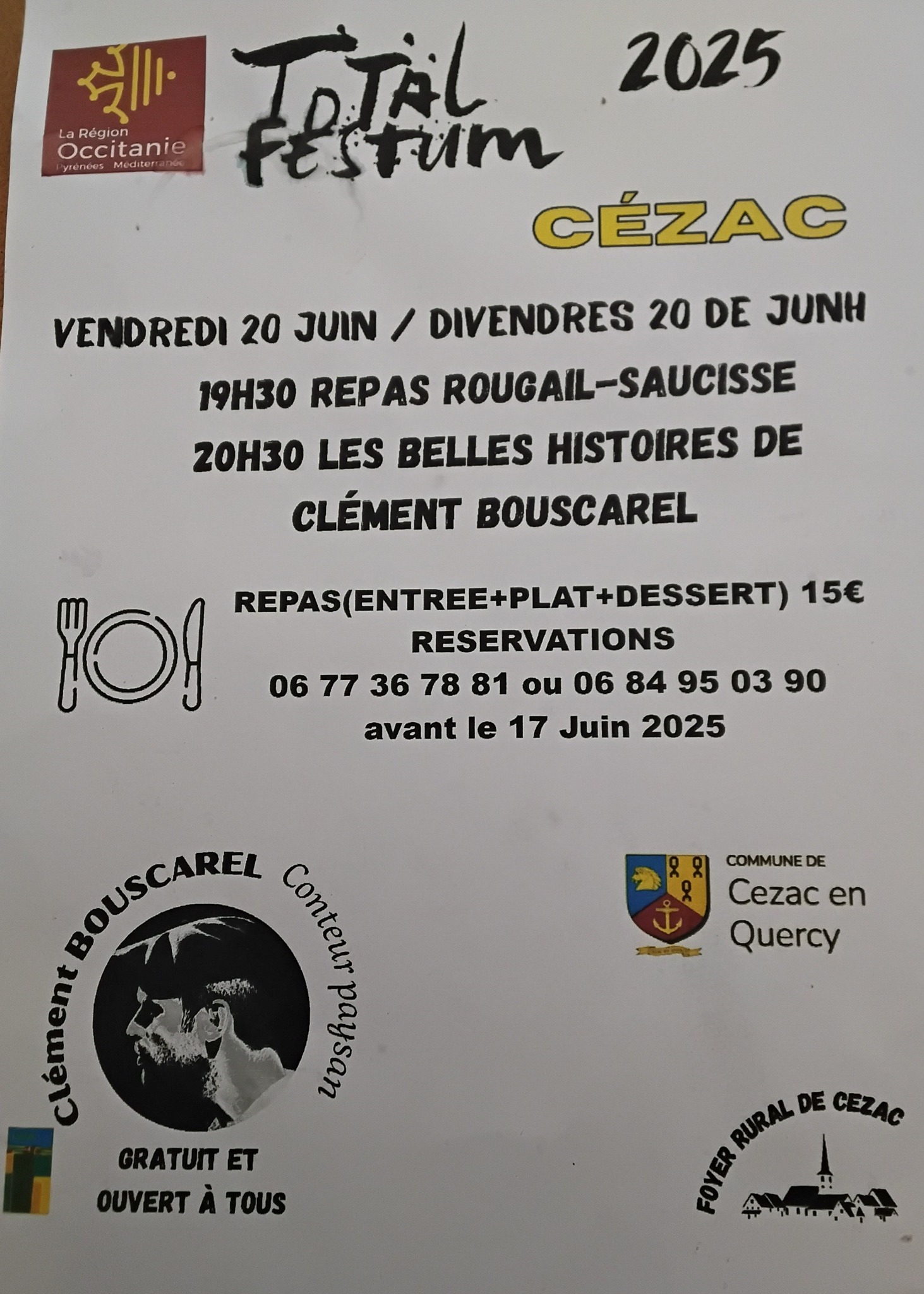 Festival Total Festum: soirée repas et contes