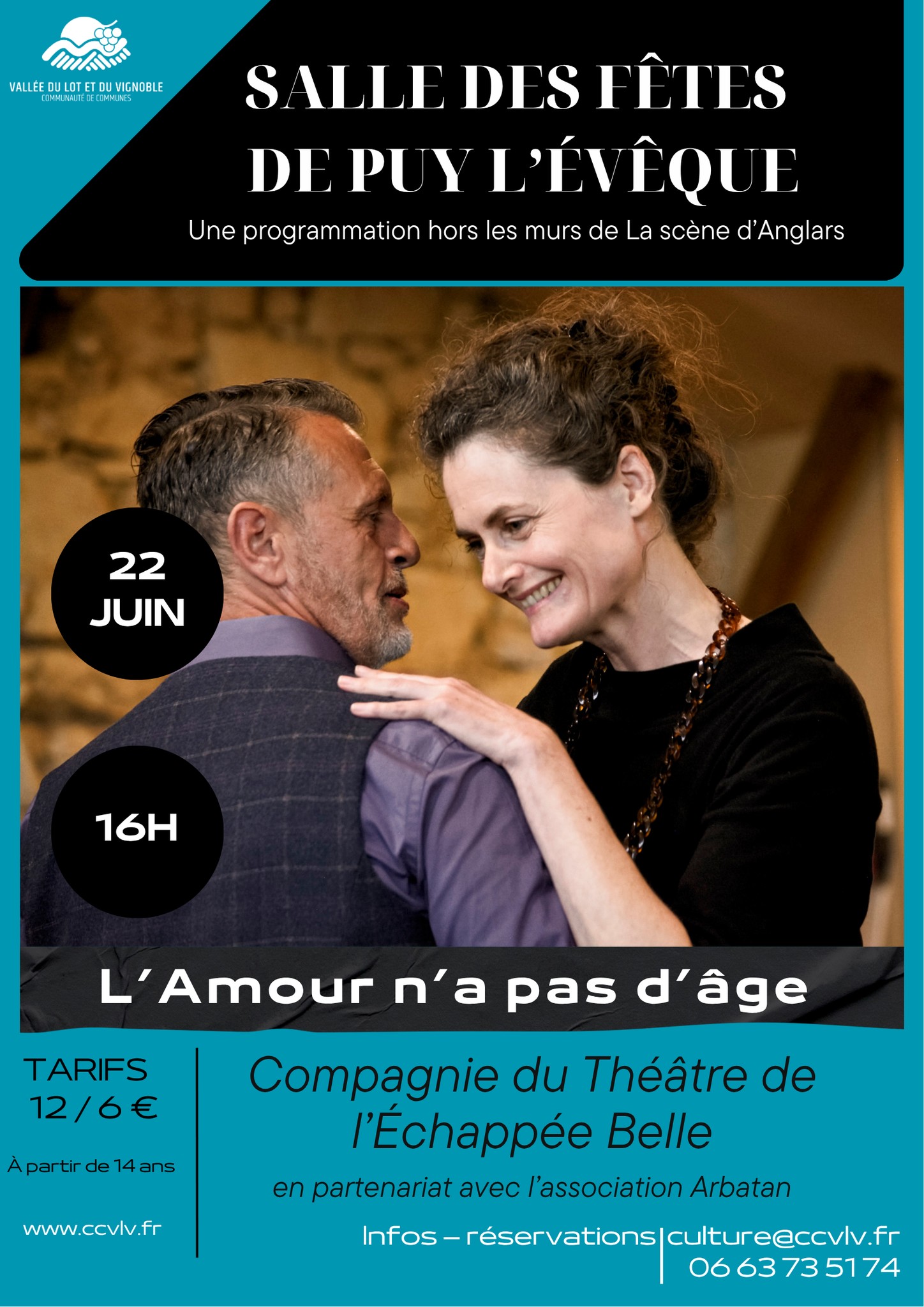 Théâtre à Puy-l'Evêque: "L'amour n'a pas d'âge"