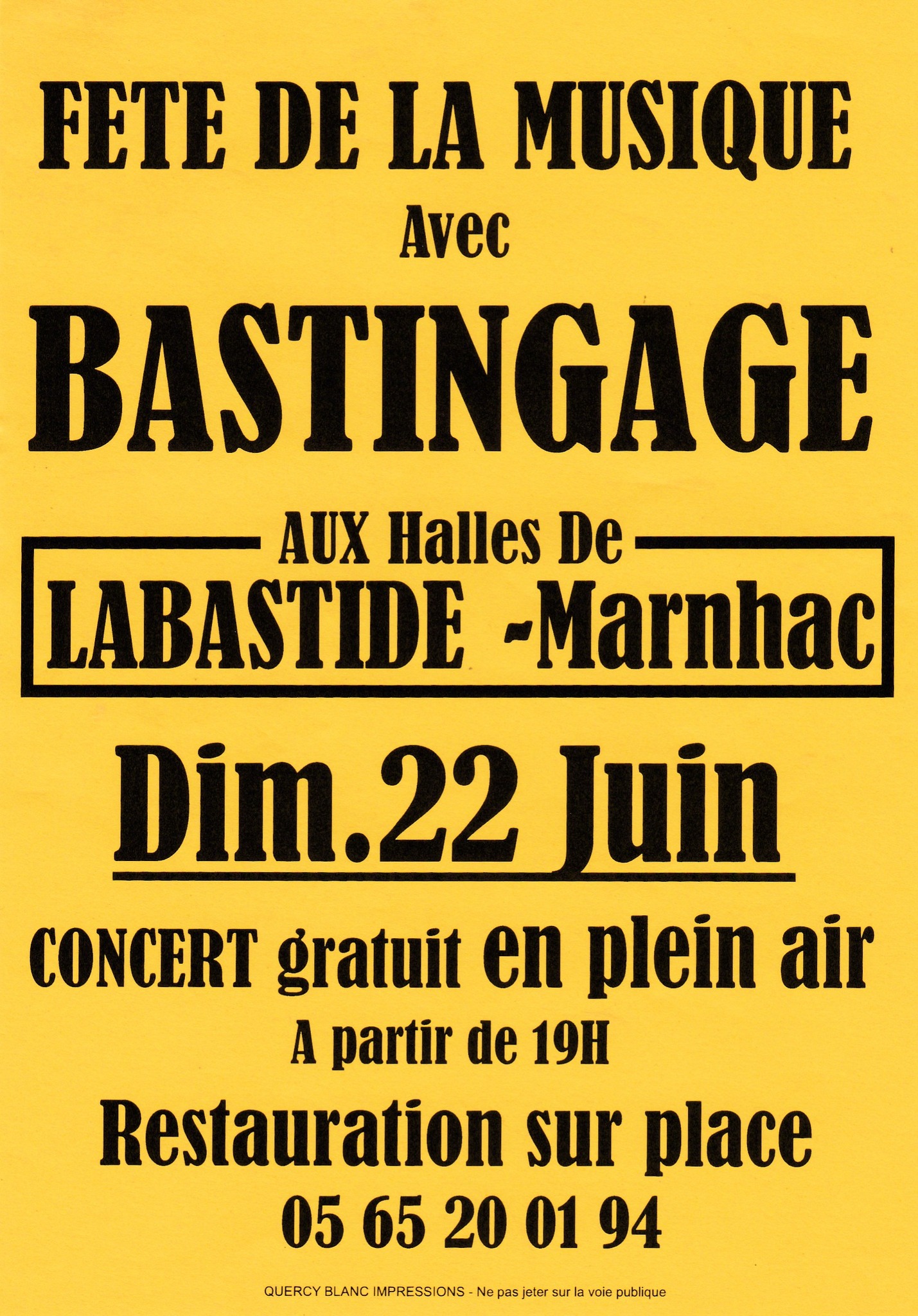 Fête de la Musique aux Halles de Labastide-Marnhac