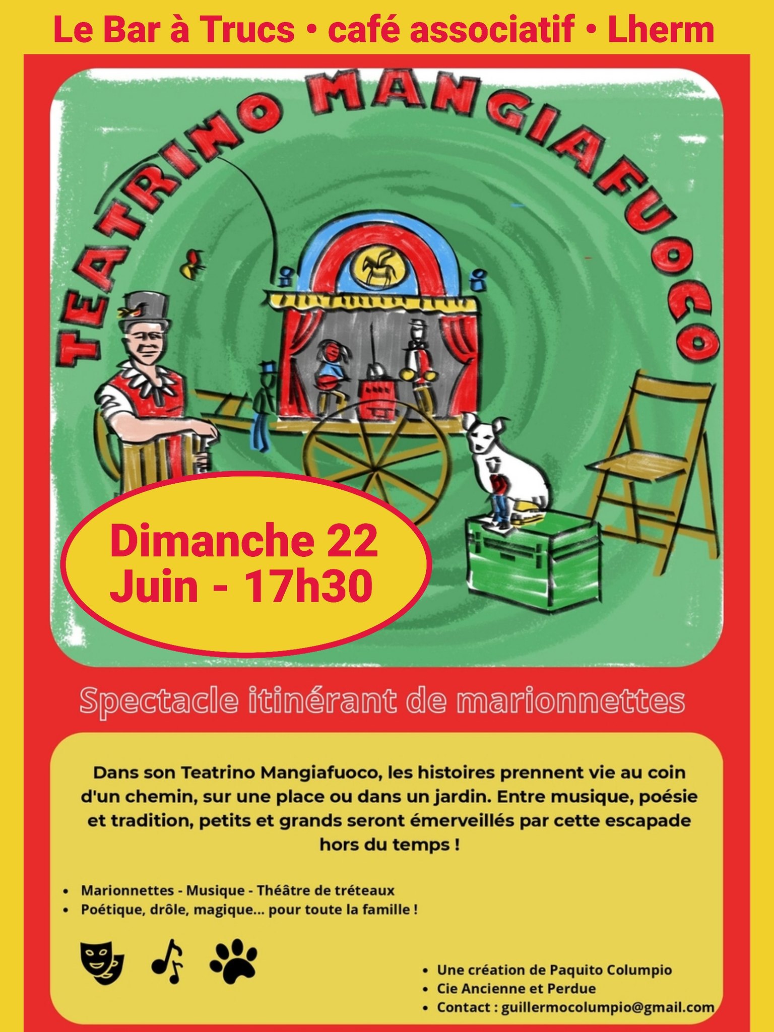 Teatrino Mangiafuoco au Bar à Trucs